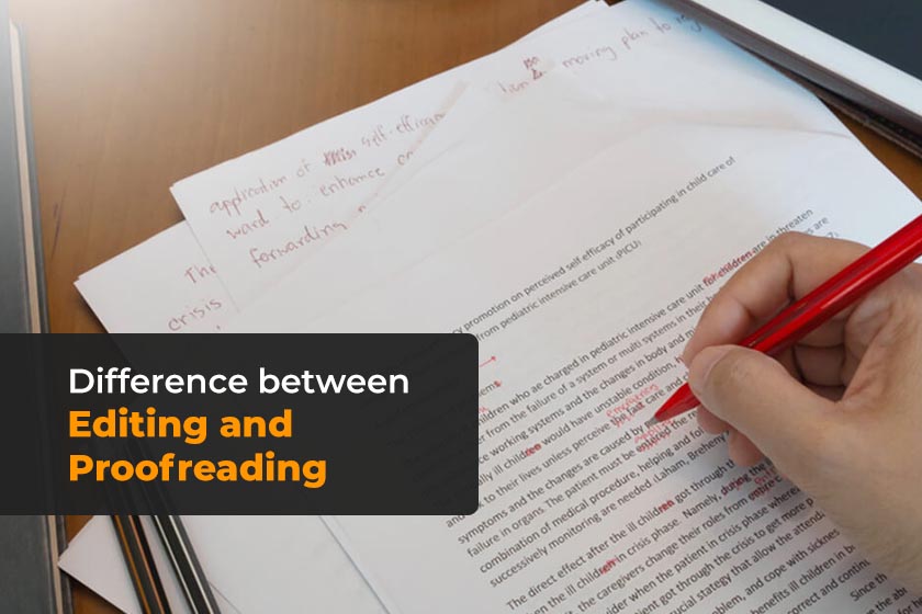 difference between Editing and Proofreading